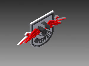 Emblema do Rb Leipzig Modelo de Impressão 3D