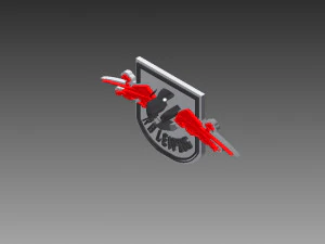 Rb leipzig badge 3D Print Model
