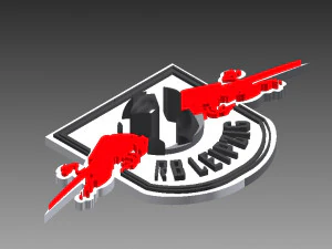 Rb leipzig badge 3D Print Model
