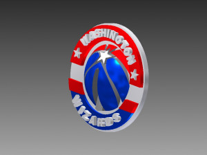 washington wizards badge 3D-Druckmodell