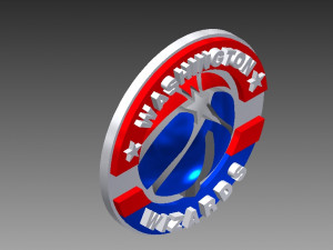 washington wizards badge 3Dプリントモデル