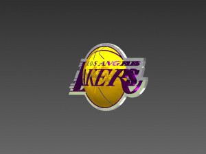 la lakers badge 3Dプリントモデル