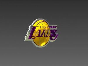 la lakers badge 3Dプリントモデル