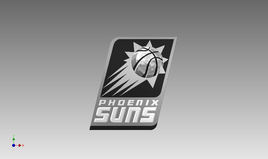 phoenix suns logo 3d