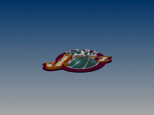 utah jazz sign or badge Modèle 3D