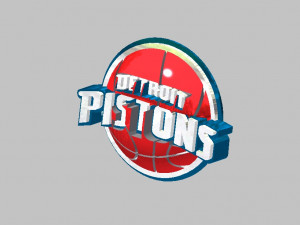 detroit pistons logo emblem 3D Model