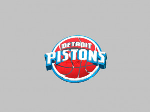detroit pistons logo emblem 3D मॉडल