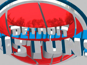 detroit pistons logo emblem 3D मॉडल