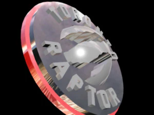 toronto raptors logo 3D Model