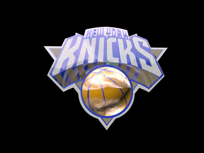 new york knicks logo 3D Model .c4d .max .obj .3ds .fbx .stl .blend 