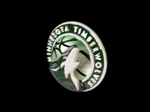 minnesota timberwolves sign logo 3D Model