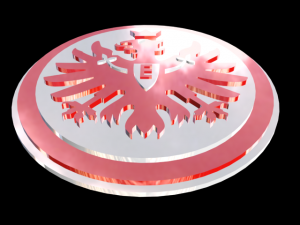 eintracht frankfurt football team sign Modelo 3D