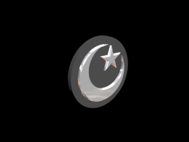 islamic moon star 3Dモデル .c4d .max .obj .3ds .fbx .stl .blend 
