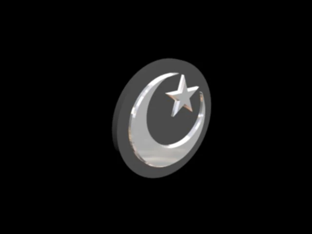 estrella lunar isl&aacute;mica Modelo 3D .c4d .max .obj .3ds .fbx .stl .blend 