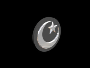 islamic moon star Model 3D