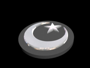 islamic moon star 3Dモデル