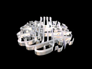 islamic phrase 53 3d 3D Model