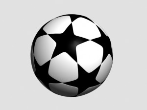 star soccer ball bundling 3D Model
