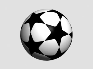 pacote de bola de futebol estrela Modelo 3D