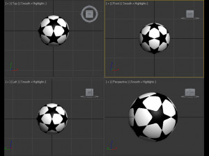 star soccer ball bundling 3D Model