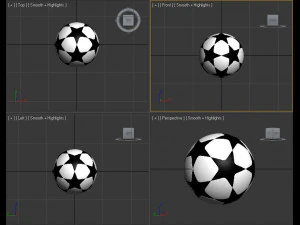 pacote de bola de futebol estrela Modelo 3D