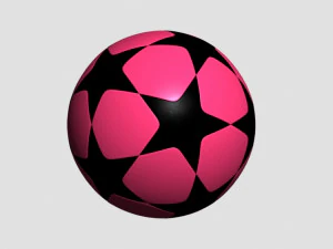 pacote de bola de futebol estrela Modelo 3D