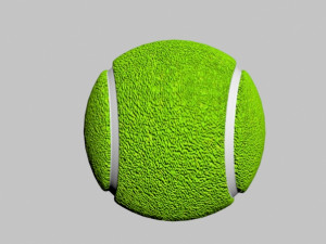 tennis ball no brand Modèle 3D