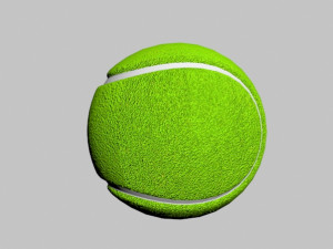 tennis ball no brand Modèle 3D