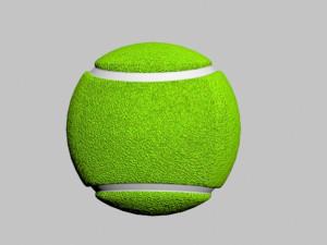tennis ball no brand Modèle 3D