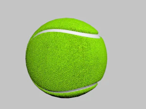 tennis ball no brand 3D Model