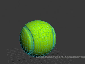 tennis ball no brand 3D Model