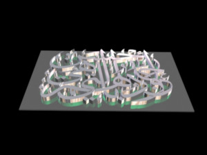 islamic phrase 73 3D Model