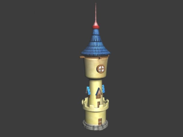 castle tower Modello 3D .c4d .max .obj .3ds .fbx .stl .blend 