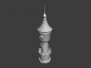 castle tower Modello 3D