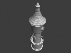castle tower Modello 3D