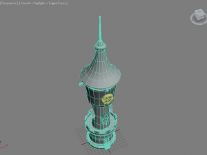 castle tower Modello 3D