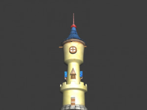 castle tower Modello 3D