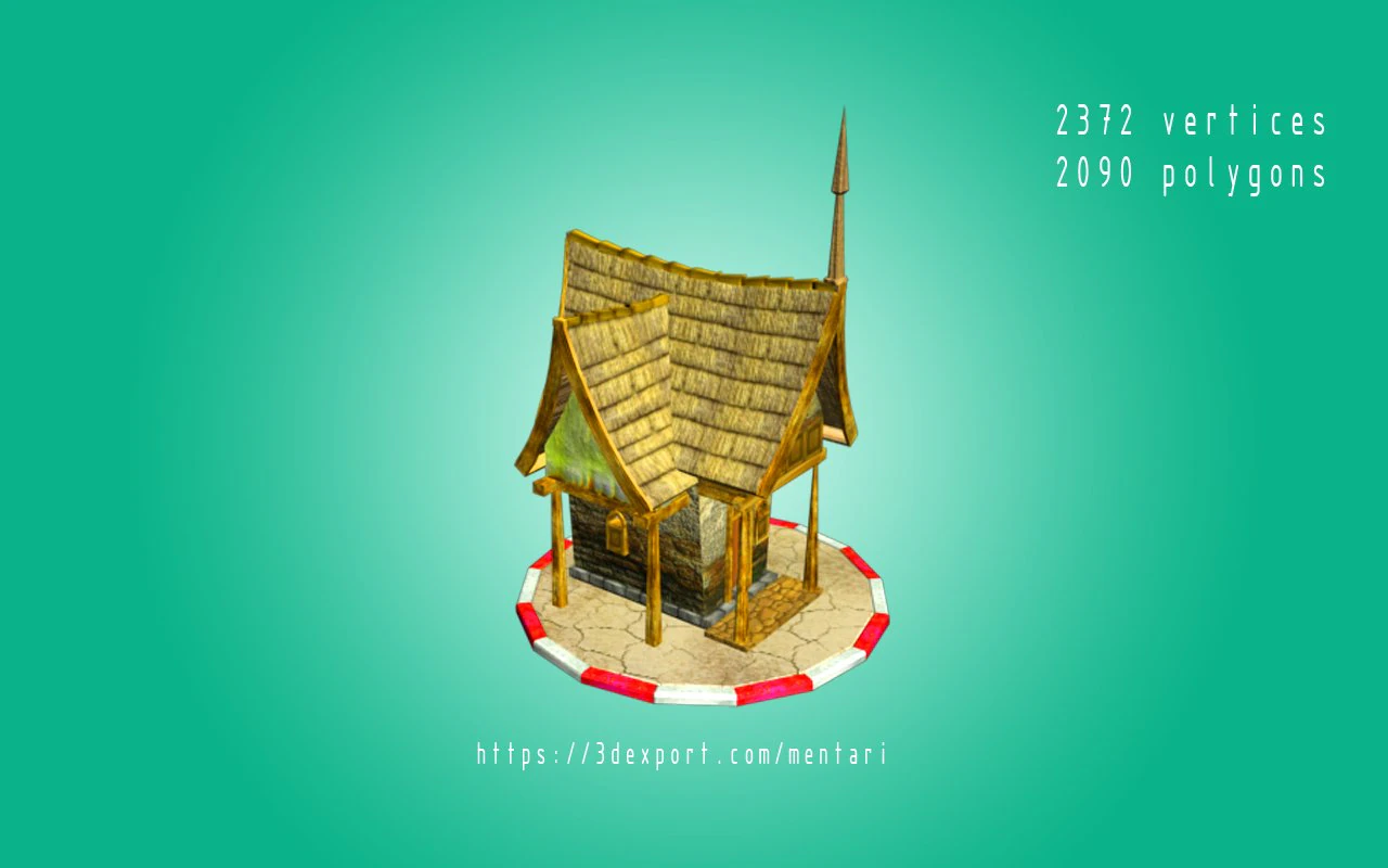 abandoned house 3D Model .c4d .max .obj .3ds .fbx .stl .blend 