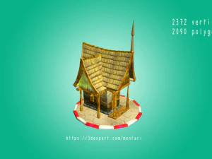 rumah yang ditinggalkan Model 3D