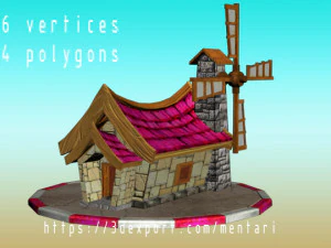 rumah penyihir Model 3D