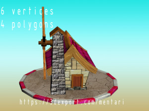 witch house 3D Модель