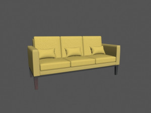 long sofa 3D Model