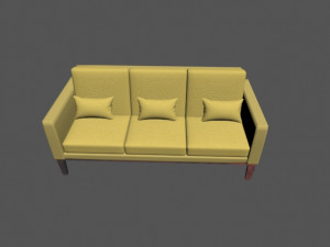 long sofa 3D 모델