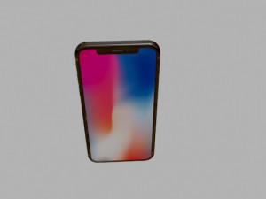 iphone x 3D मॉडल