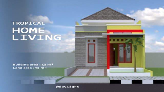 tropical home living 3D 모델 .c4d .max .obj .3ds .fbx .stl .blend 