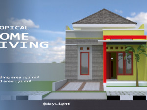 tropical home living 3D Model