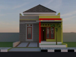 tropical home living 3D Model
