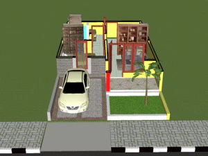 tropical home living 3D Model
