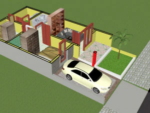 tropical home living 3D Model
