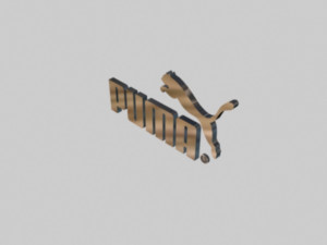 puma logo 3D Model
